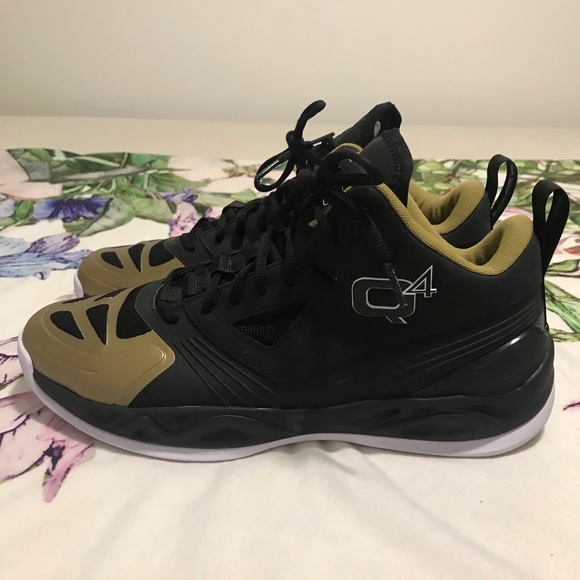 Shoes Q4 Mens Hi Top Basketball Sneakers Black Gold Poshmark